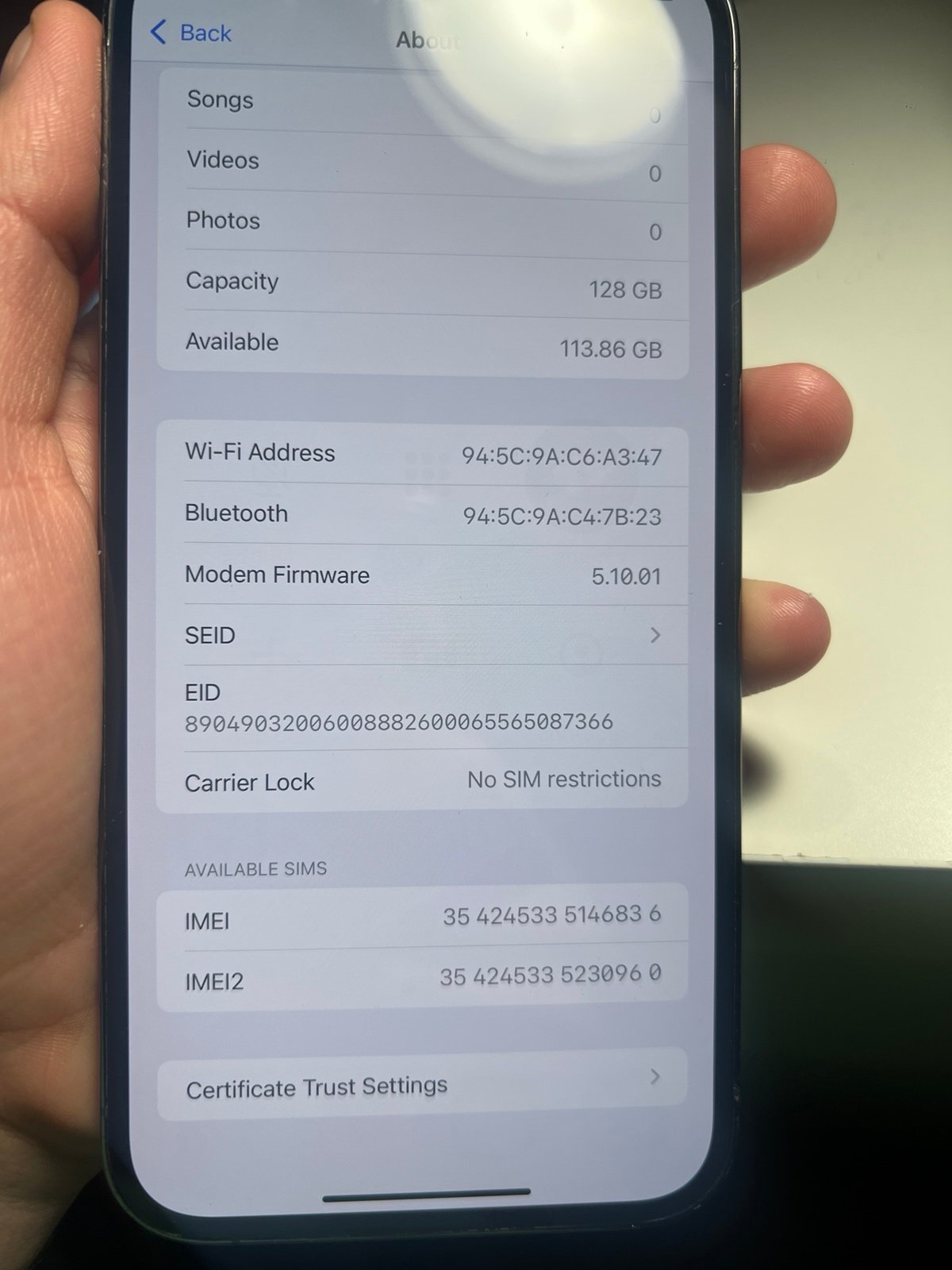 iPhone 12 Pro Max 128gb Unlocked 5Q91