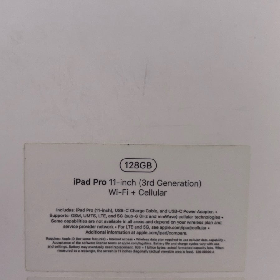 2021 Apple 11-inch iPad Pro M1 (Wi-Fi + Cellular 128GB) - Space Gray 1Y36