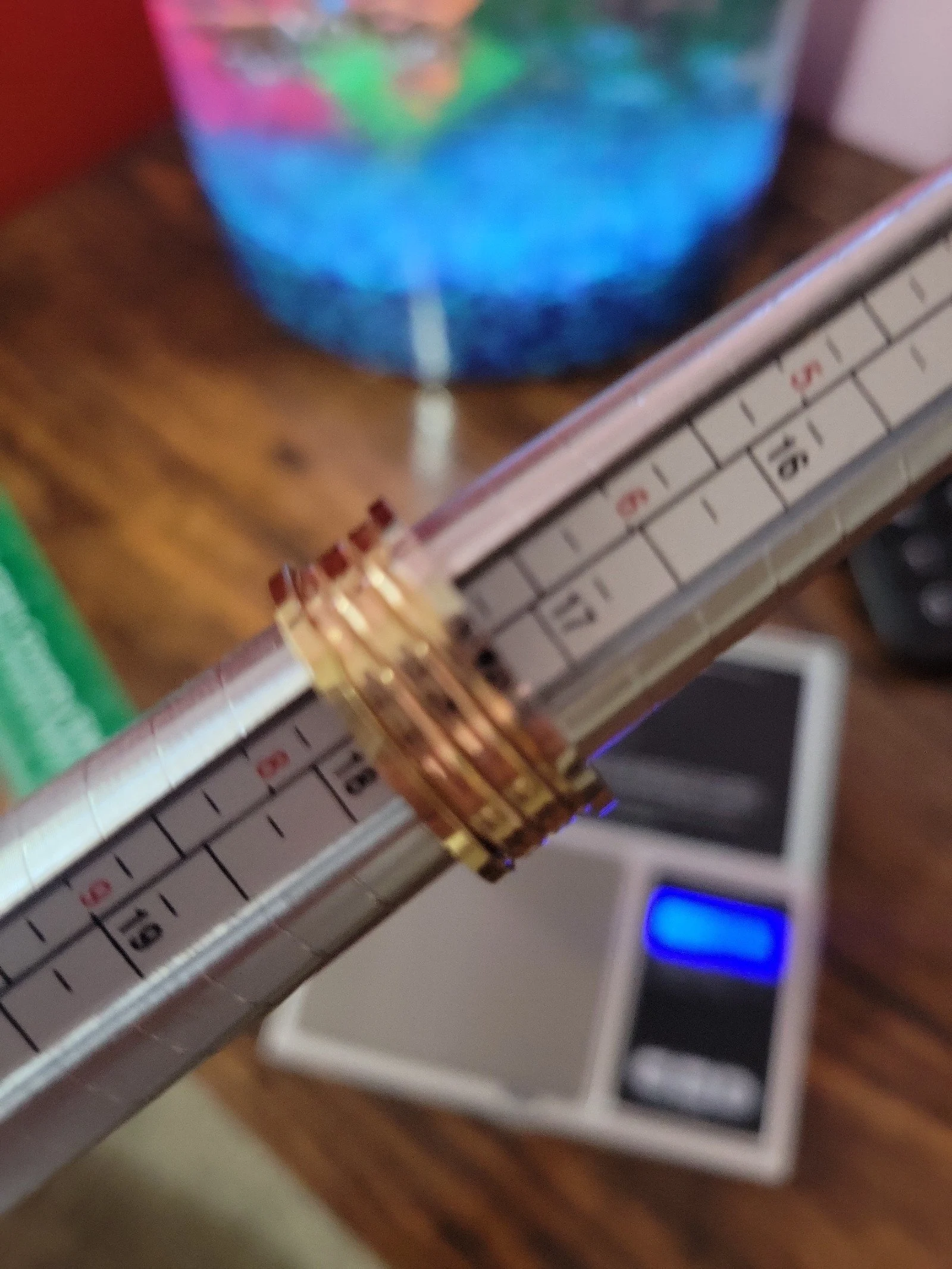 18K solid gold Ring two tone