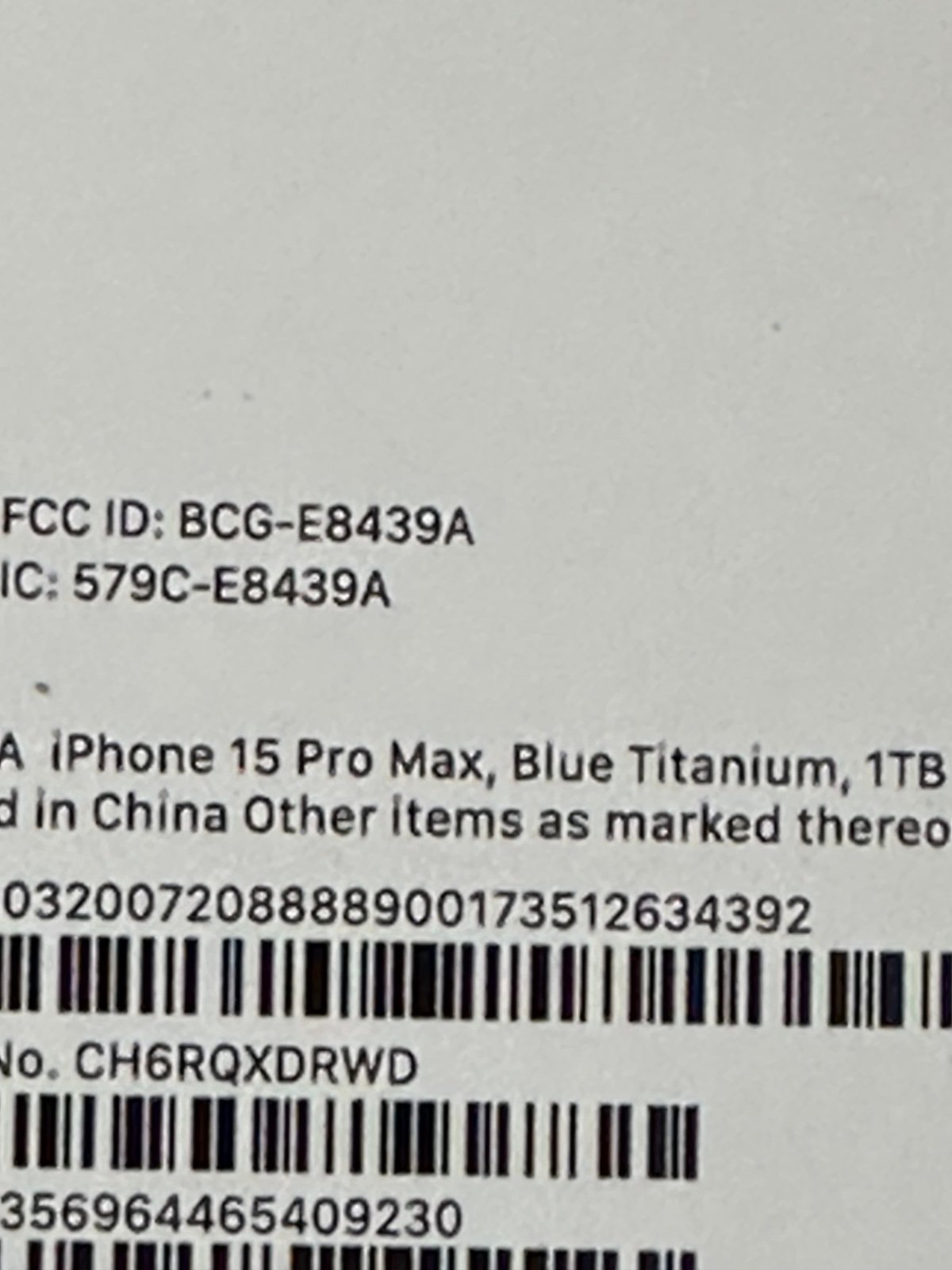 APPLE IPHONE 15 PRO MAX ****( 1 TB ) ***** BLUE TITANIUM ATT NEW SEALED 3J97