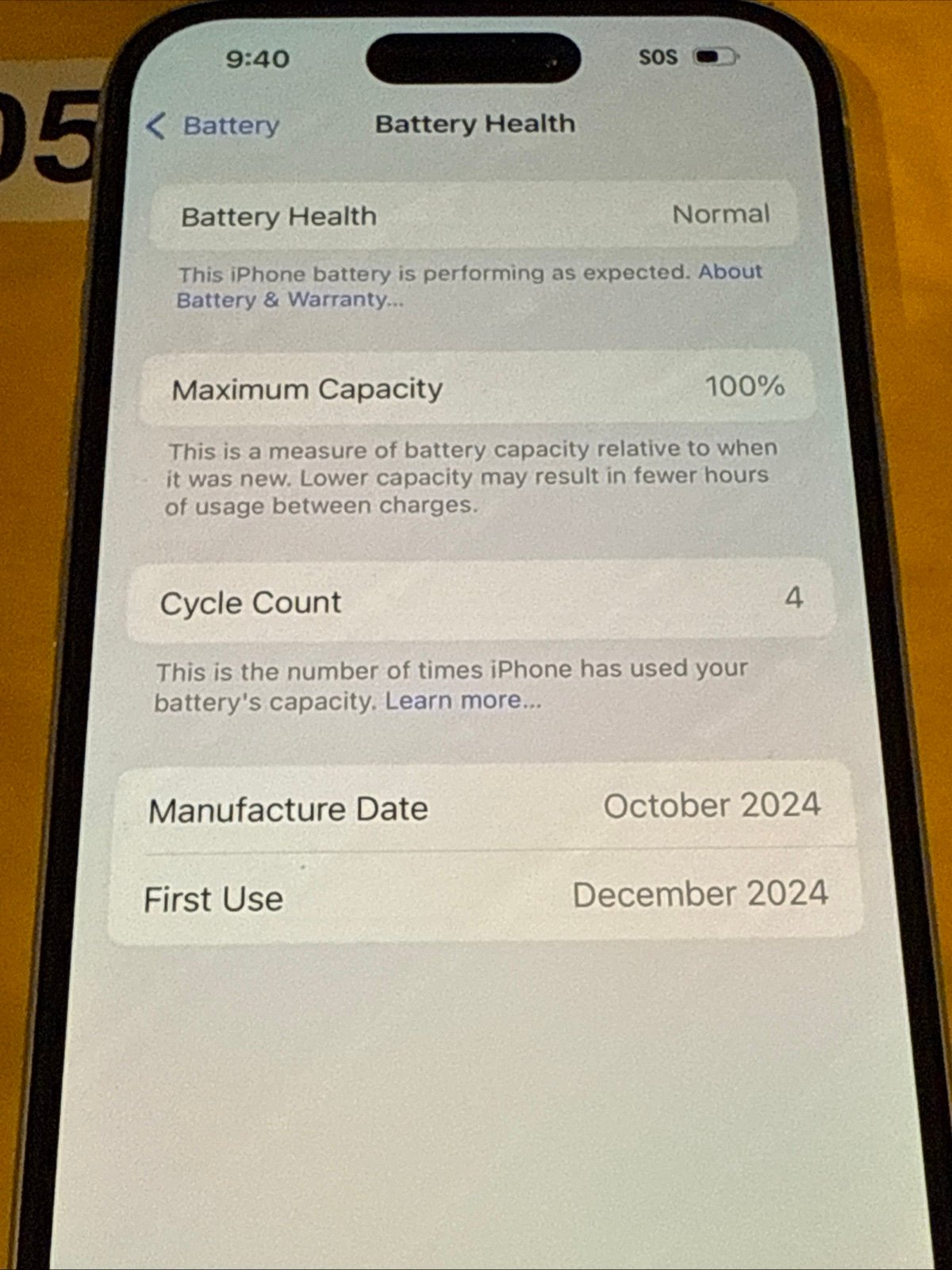 iPhone 16 6.1-inch A3081 USA eSIM (Verizon) 7K87