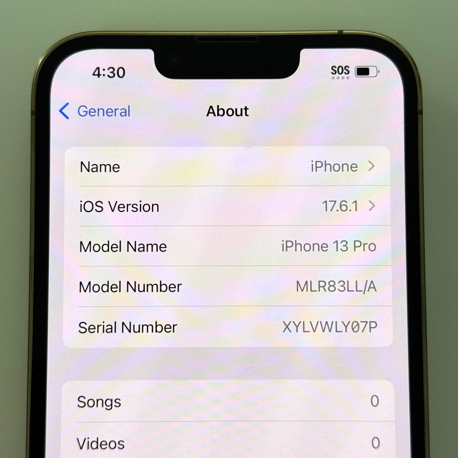 Apple iPhone 13 Pro 256gb UNLOCKED 6L57