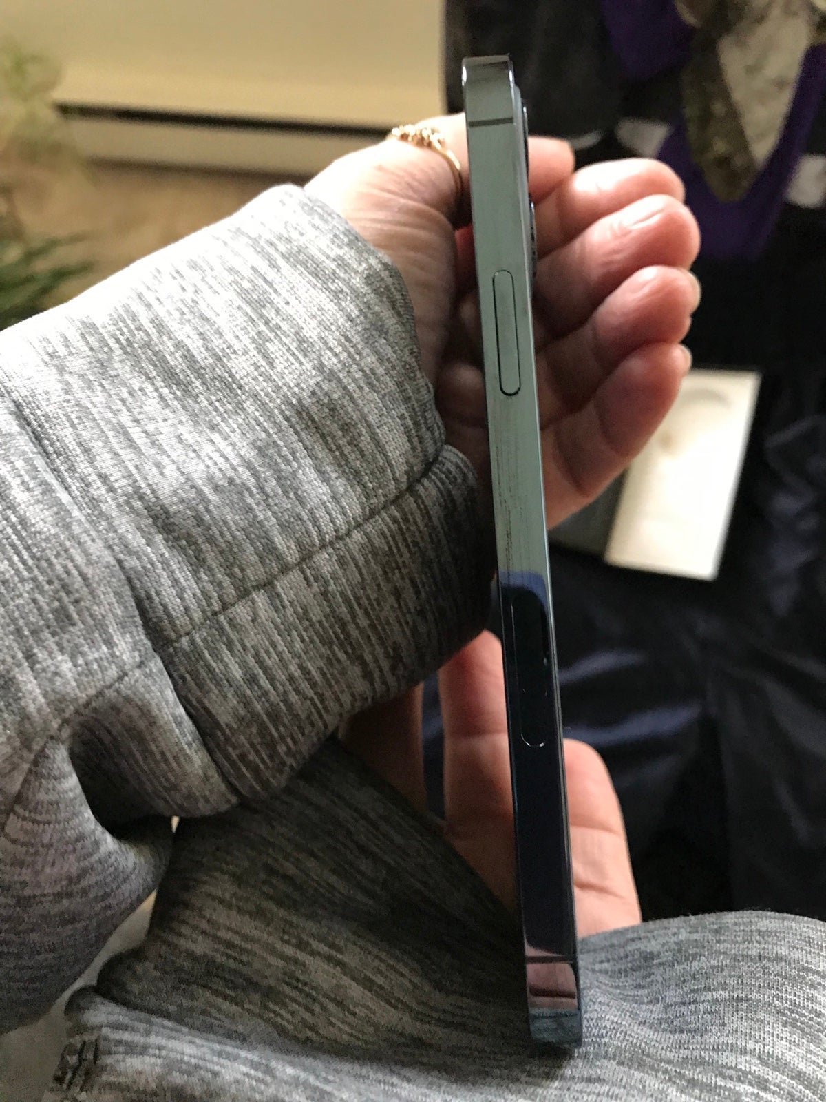 Apple iphone 12 pro 256gb pacific blue factory unlocked tempered glass installed 1Q98