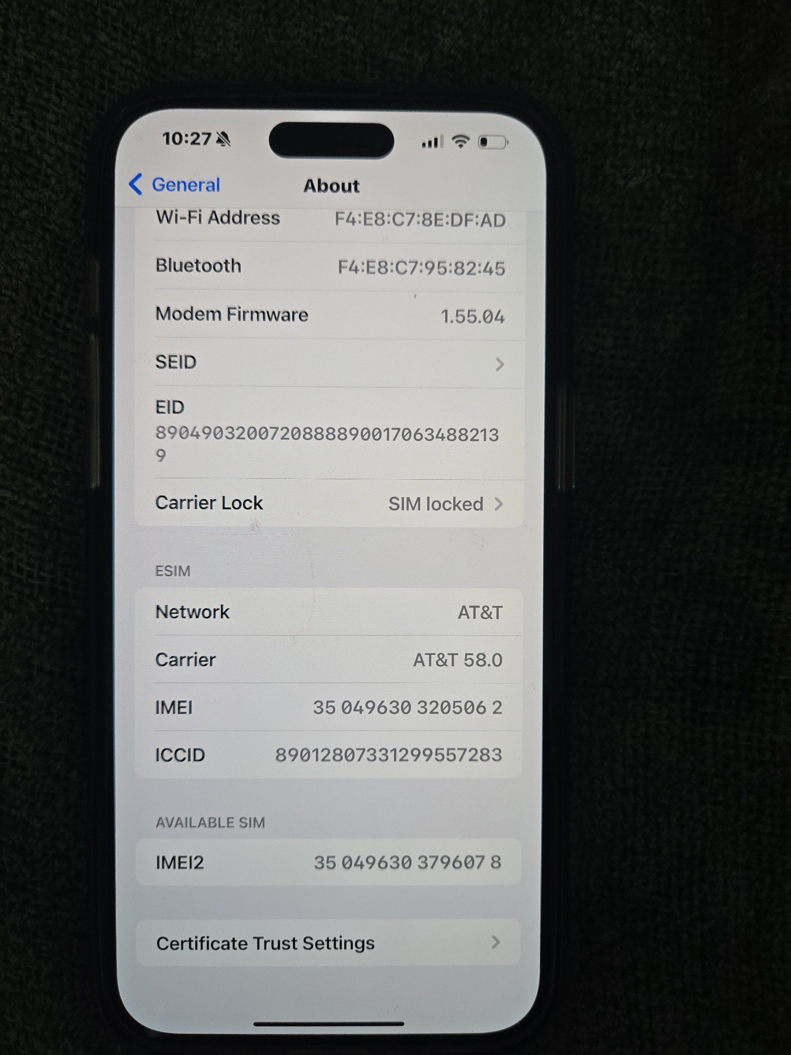 iPhone 15 pro max parts only perfect condition 1B85