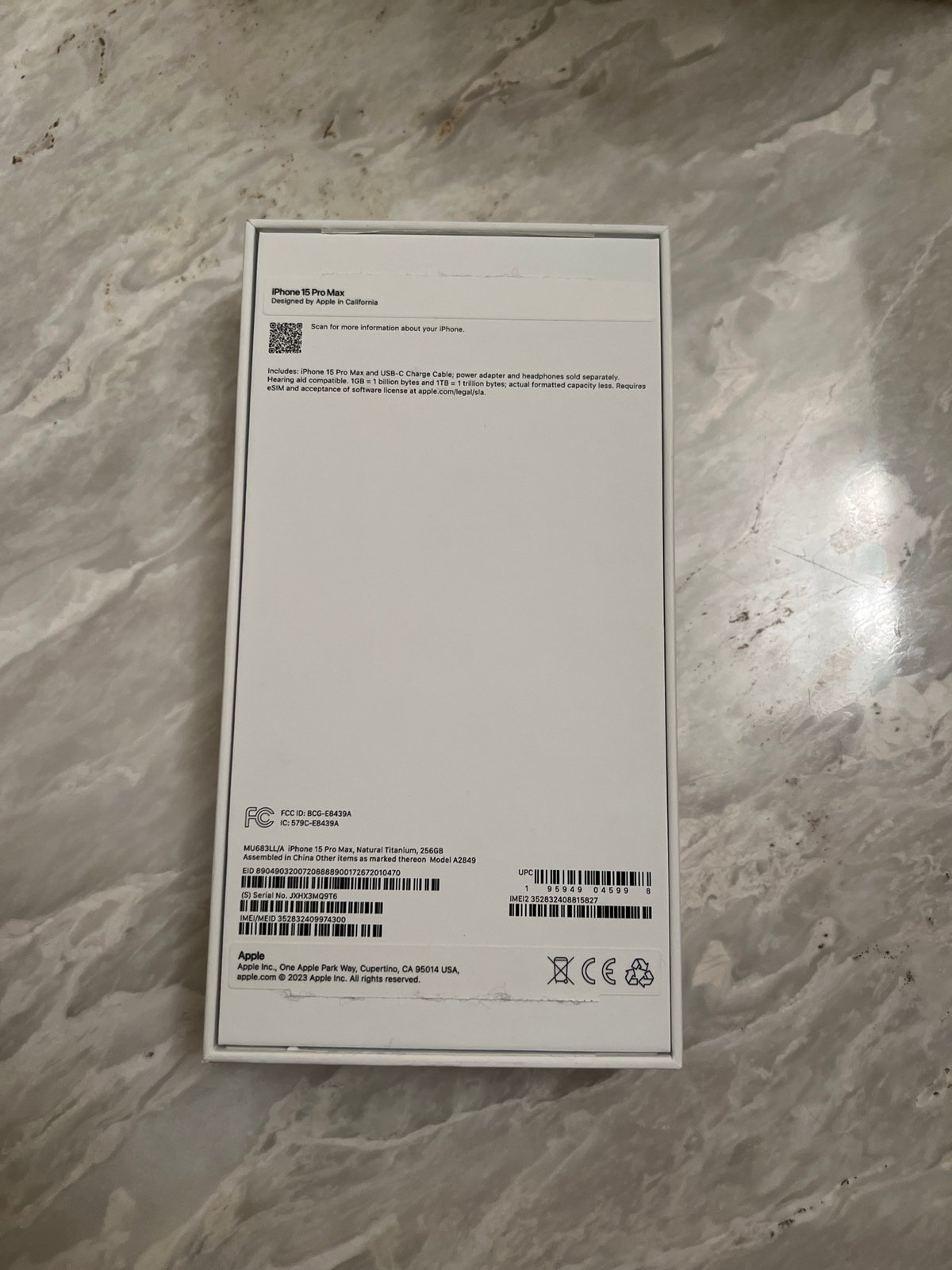 Apple iphone 15 pro max fully unlocked iPhone 15 Pro Max 256GB Natural Titanium 7V88