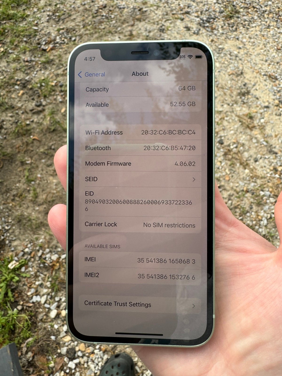 Apple iPhone 12 Mini 64 GB in (Product) Red & Green 2B67