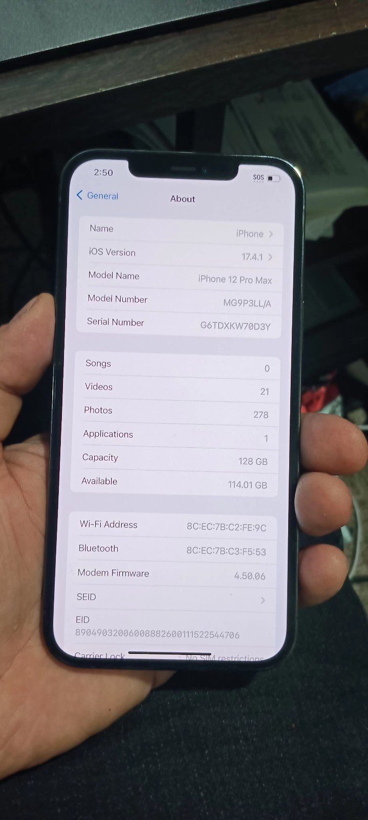 Apple iPhone 12 Pro Max 128 GB 2V36