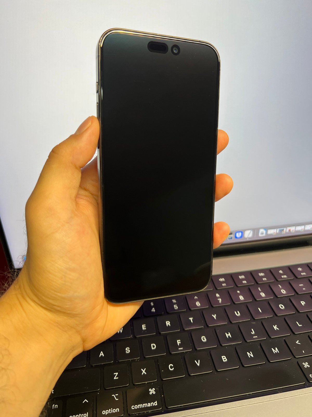 Apple iPhone 15 Pro Max Factory Unlocked (100% Batt) Black Titanium 256GB #20128 9C71