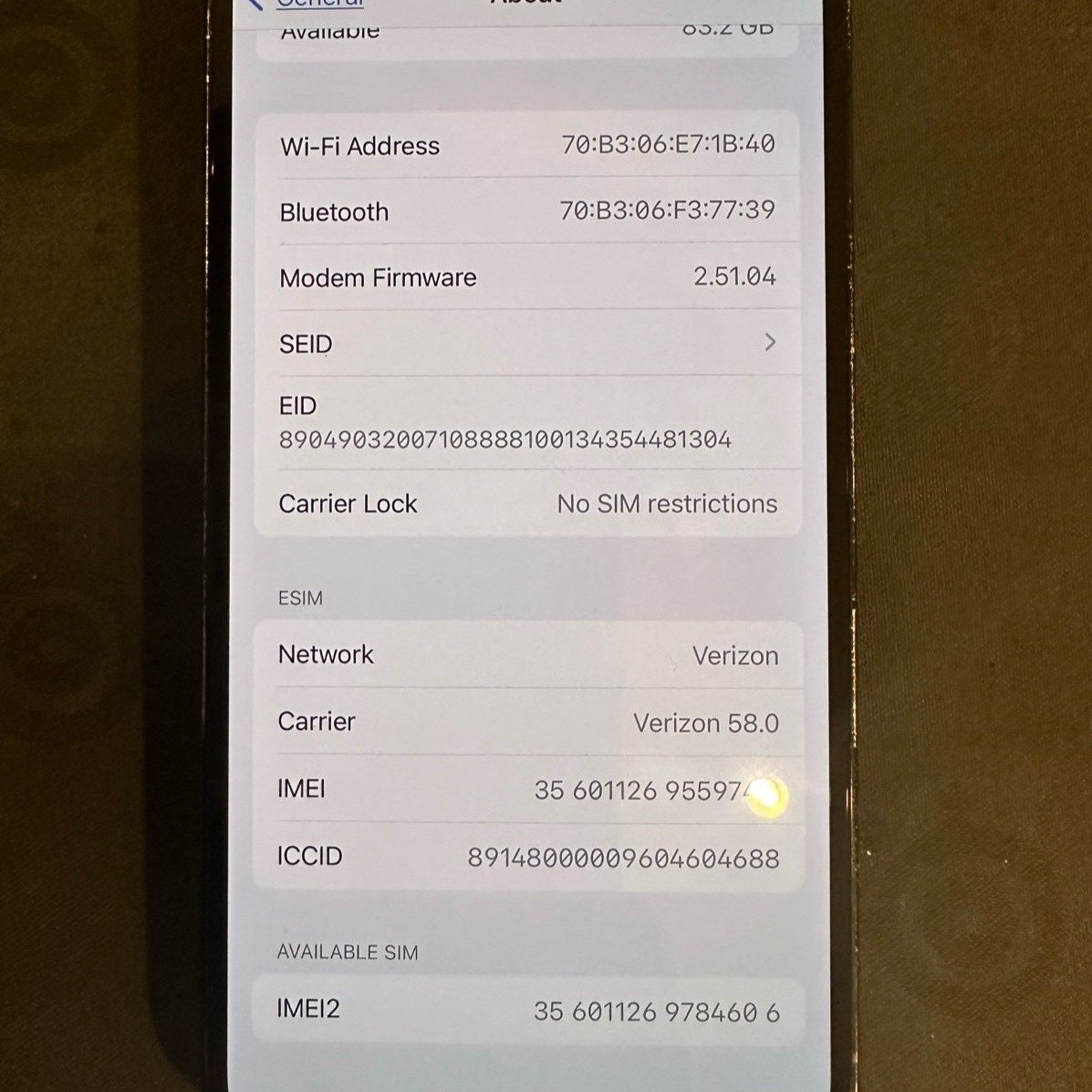 Apple iPhone 14 Pro 128 GB in Space Black for Unlocked 9P61