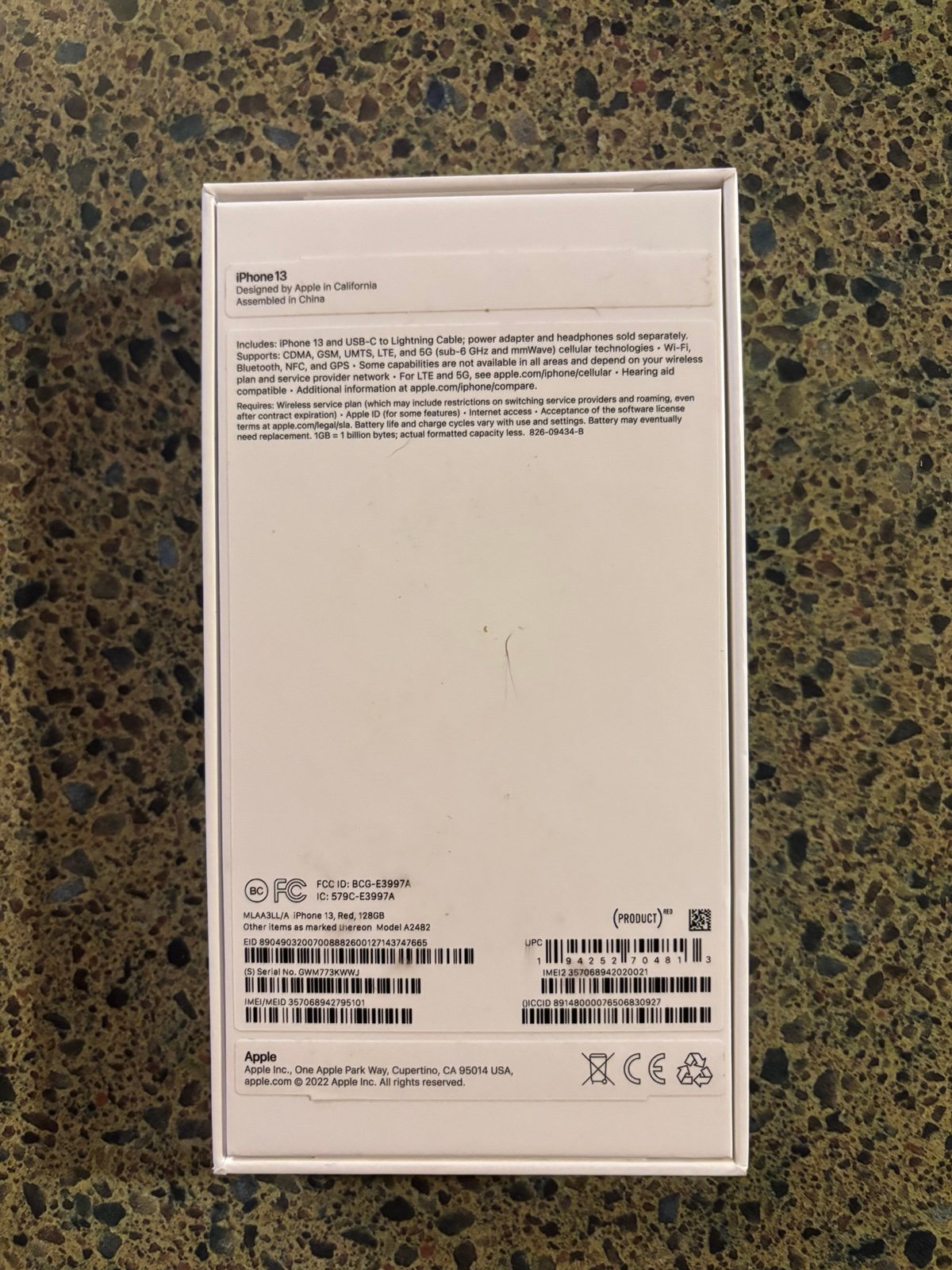 Apple iPhone 13 128 GB in (Product) RED Unlocked 9C66