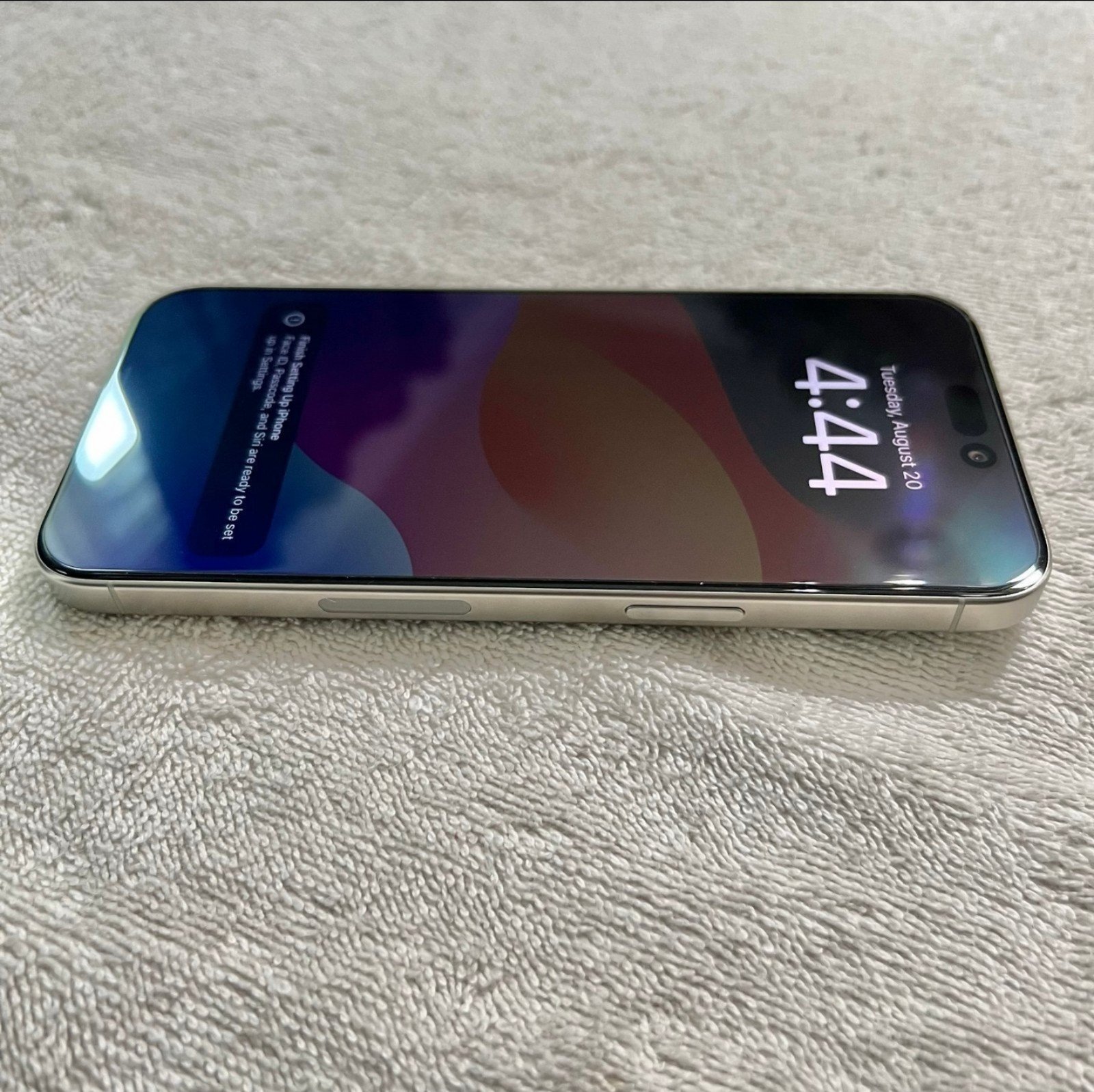 Apple iPhone 15 Pro Max - 256GB - Titanium White (Factory Unlocked) NEW! 6K86