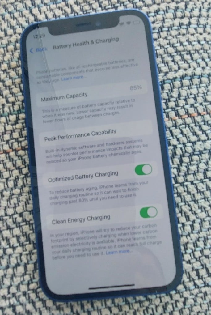 Apple iPhone 12 Mini 128 GB in Blue for Unlocked 8J65