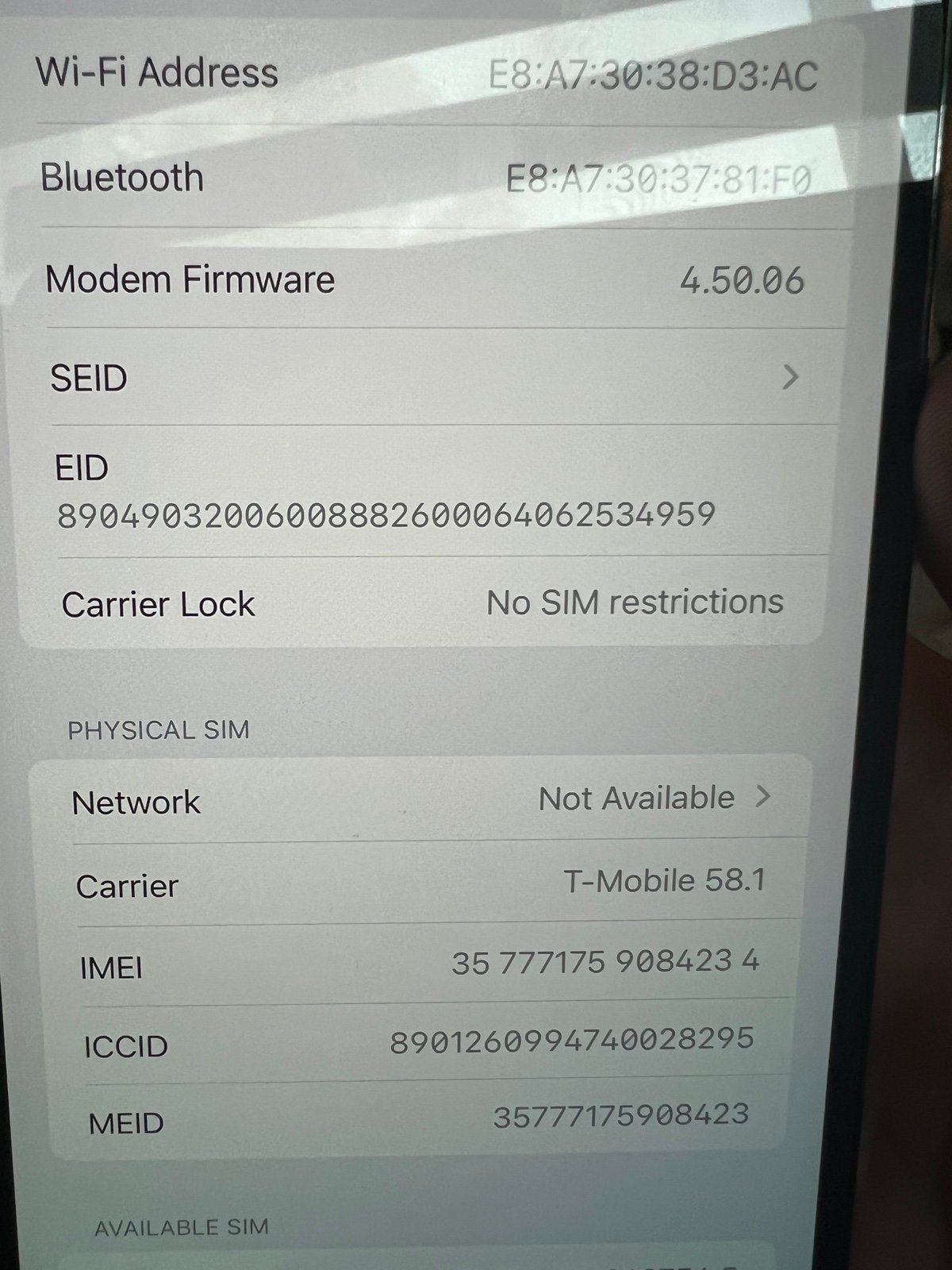 iPhone 12 Pro Max 128GB Unlocked 1L72