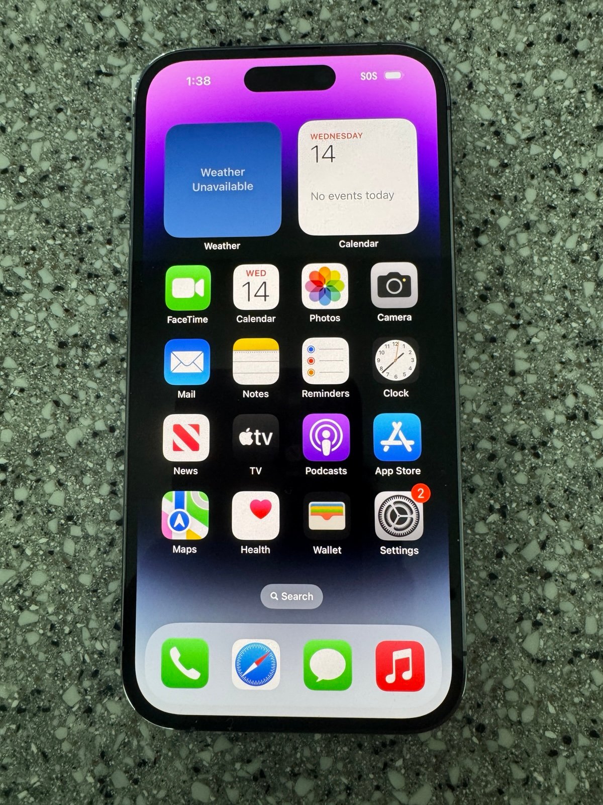 Apple iPhone 14 Pro 128 GB Deep Purple Unlocked 3R59