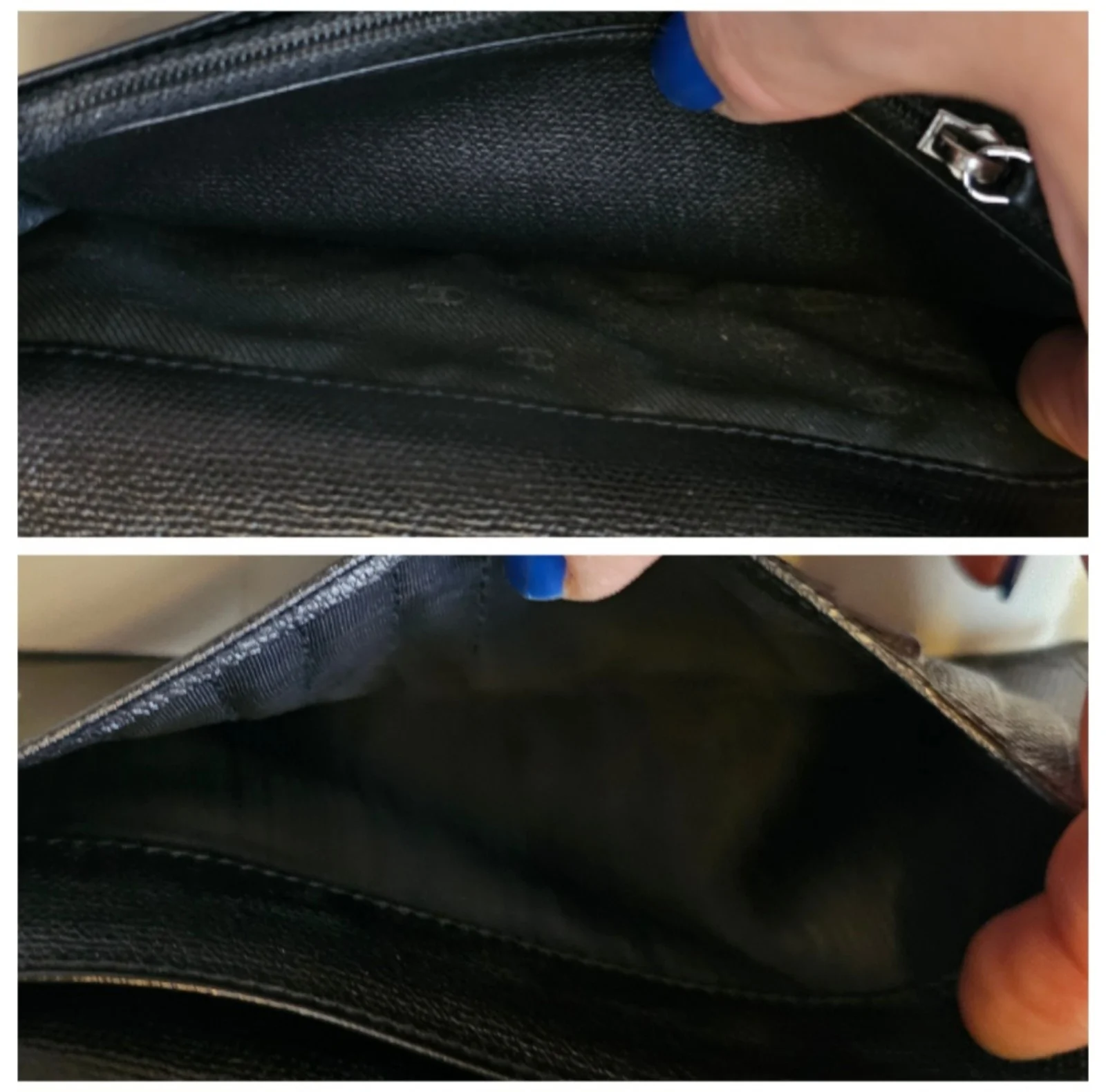 CHANEL Black Leather Wallet