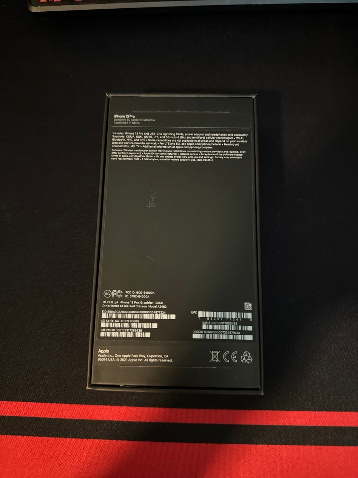 Apple iPhone 13 Pro 128 GB in Graphite 8A33