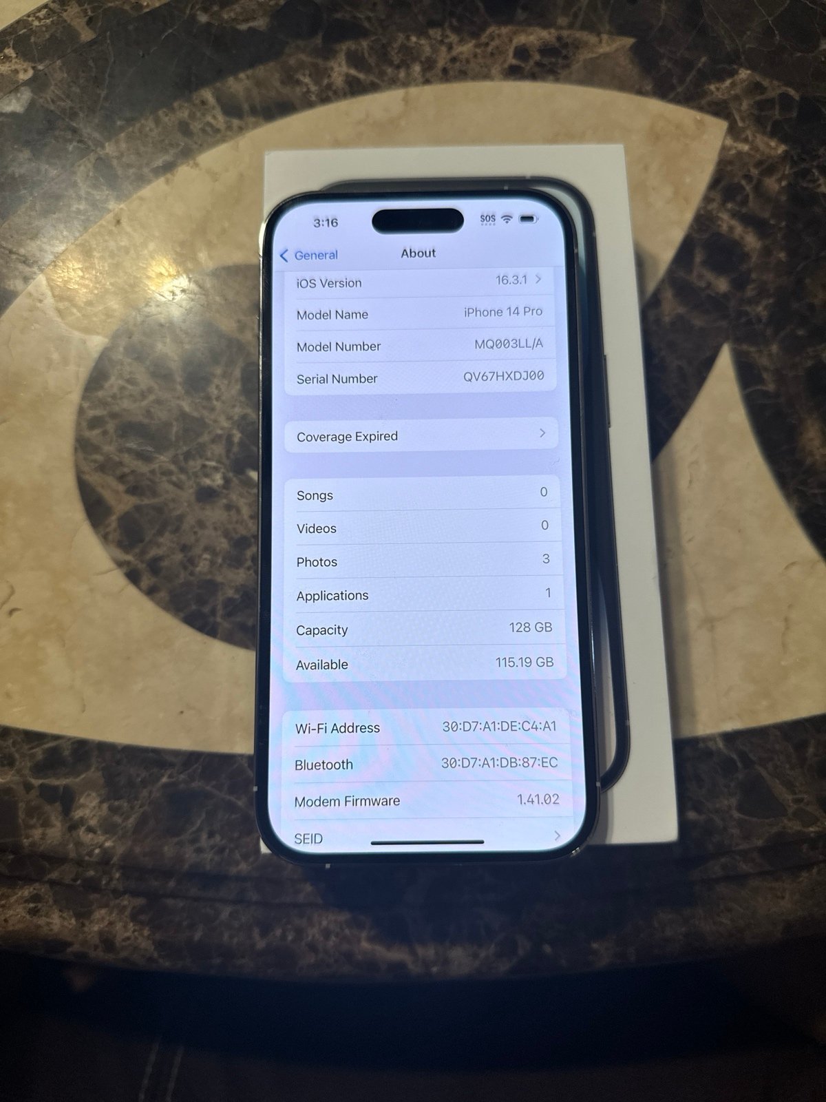 iPhone 14 Pro READ DISC ! 3O99