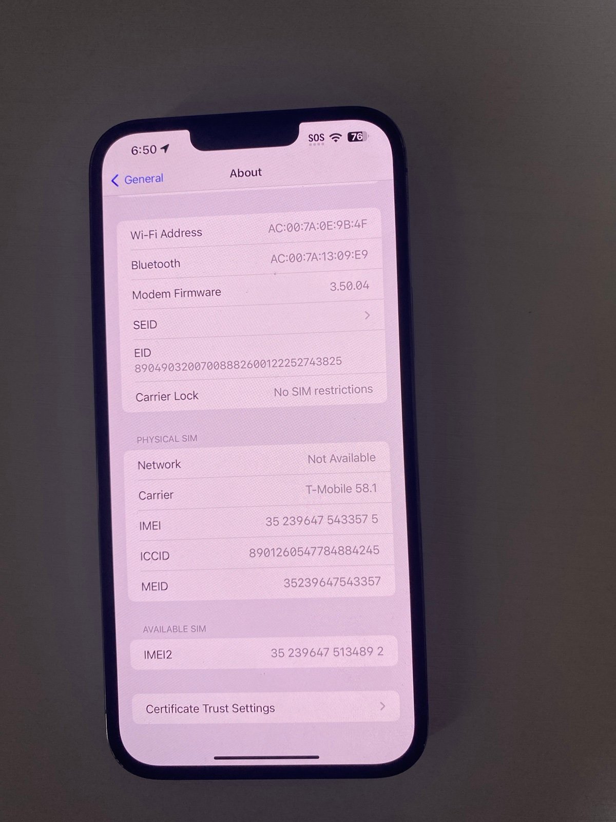 Apple iPhone 13 Pro Max - 256 GB - Blue (Unlocked) 5Q65