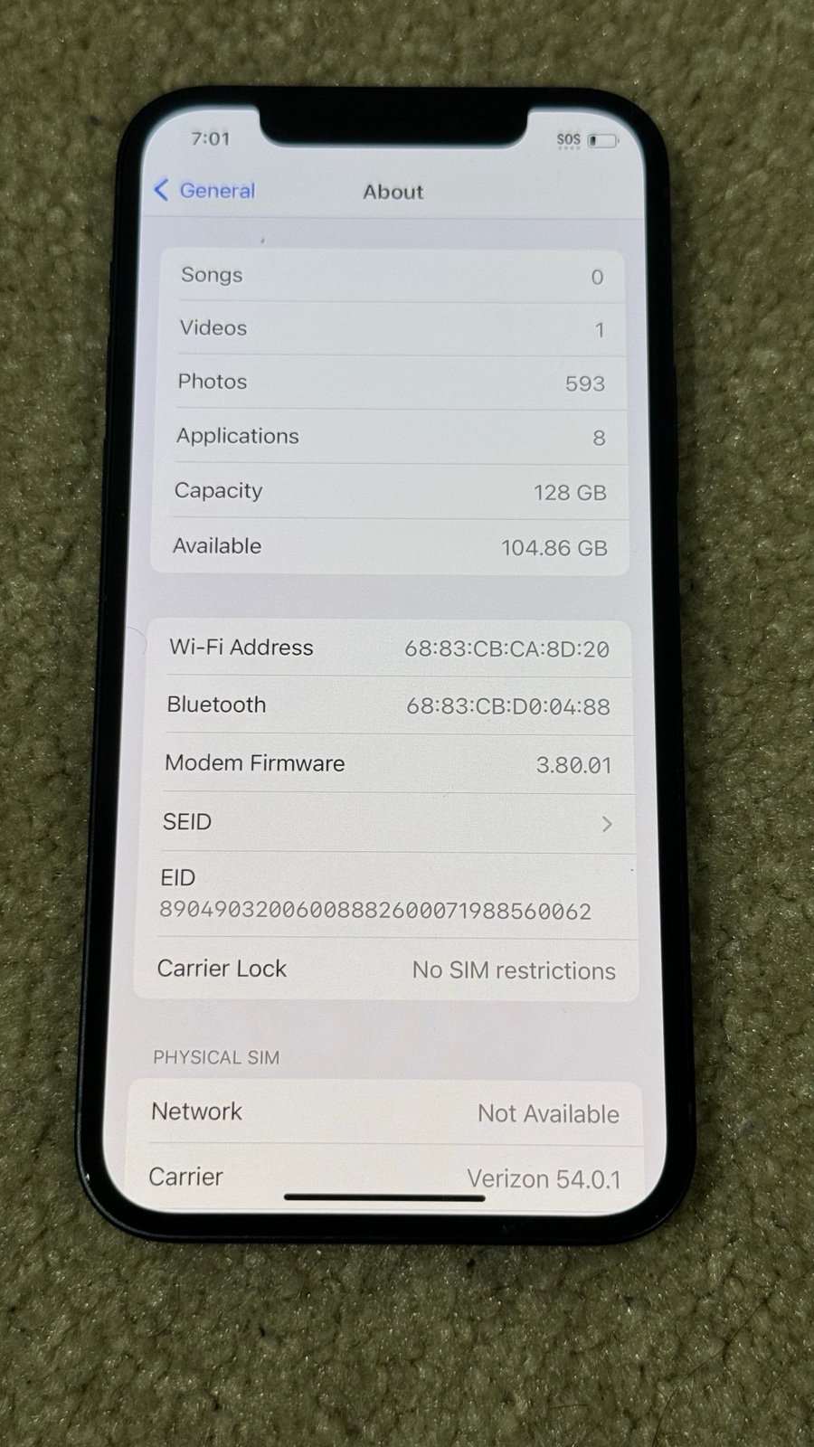 iphone 12 128gb unlocked 3W82