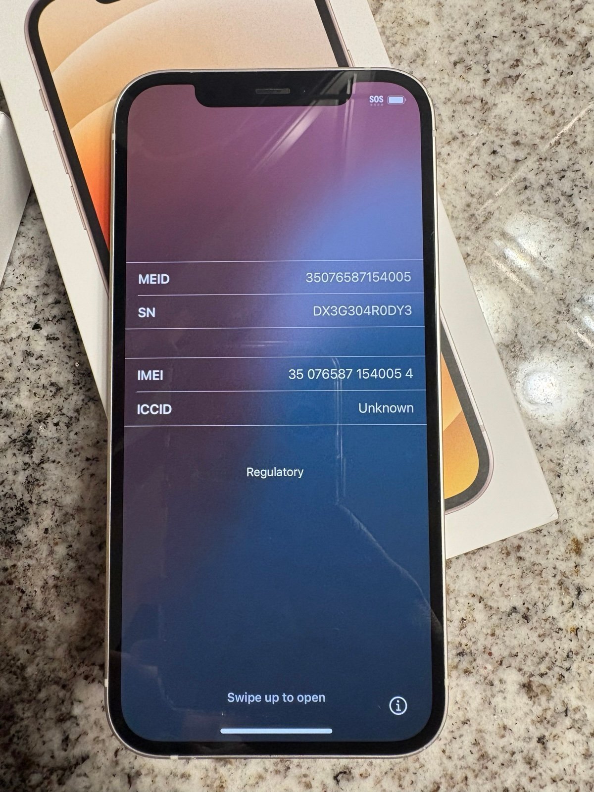 Apple iPhone 12 256gb White unlocked 8Z62