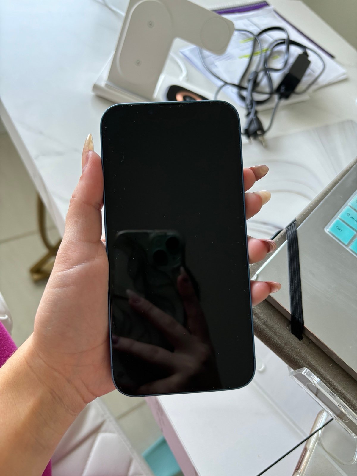 Apple - Pre-Owned iPhone 13 5G 128GB (Unlocked) - Blue 5F32