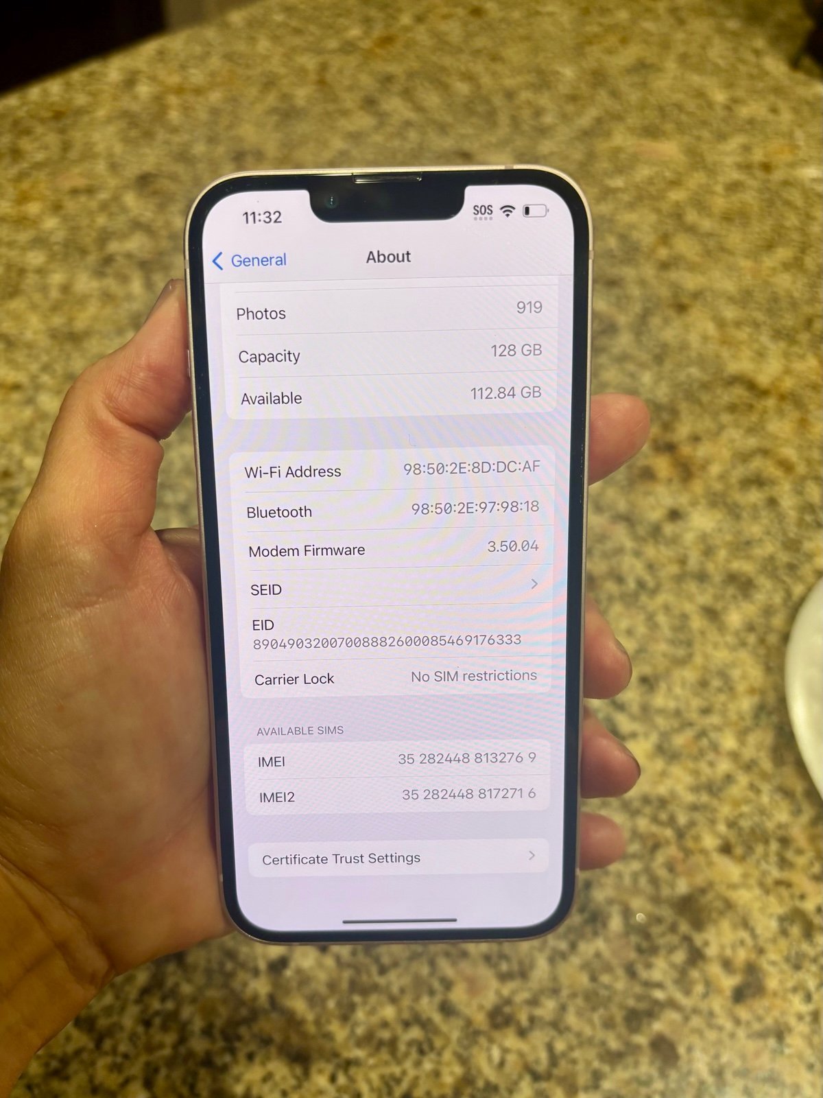 Apple iPhone13 128 GB Unlocked 9N18