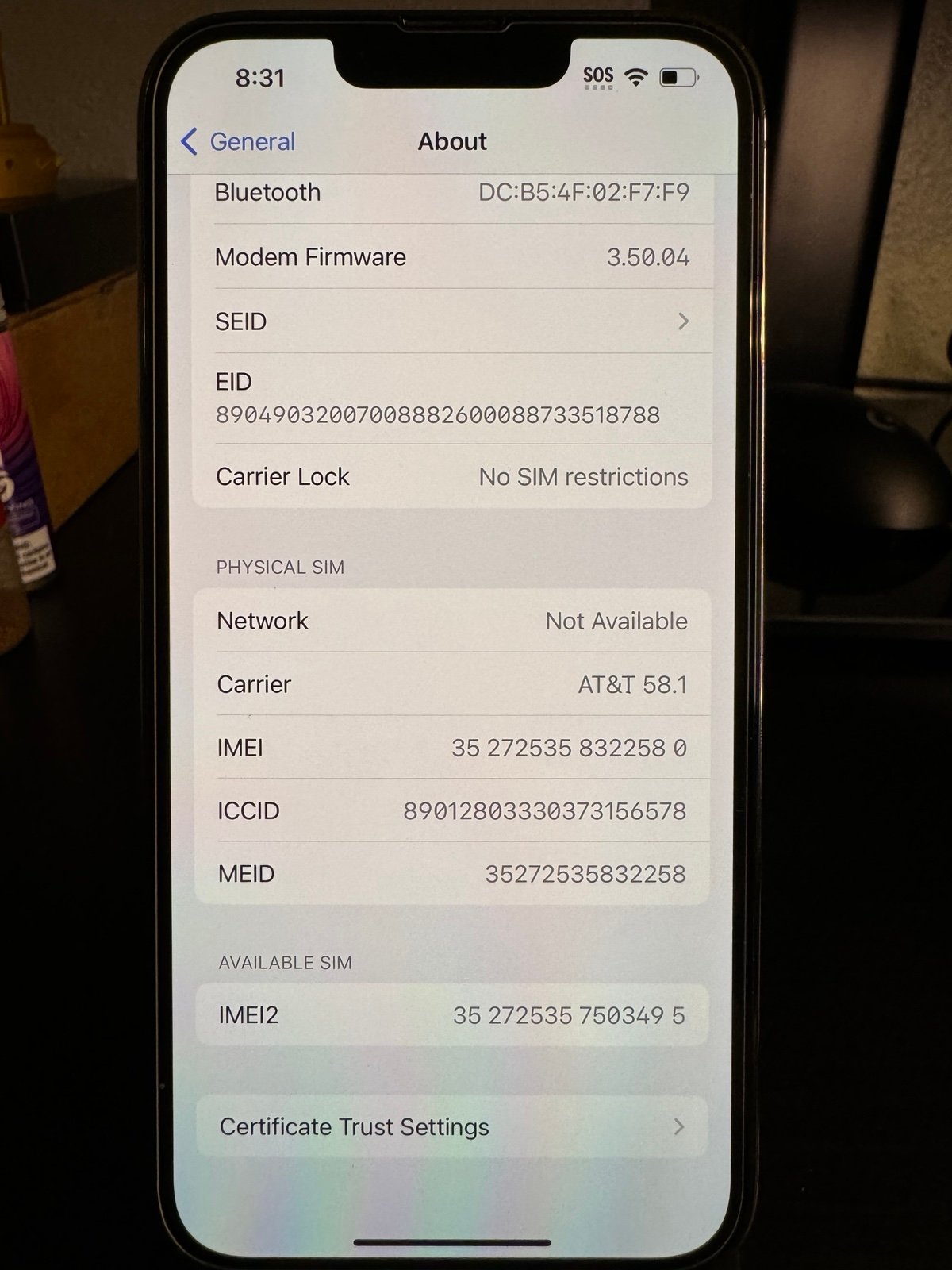 iPhone 13 Pro 256GB Unlocked (Graphite) 1V95