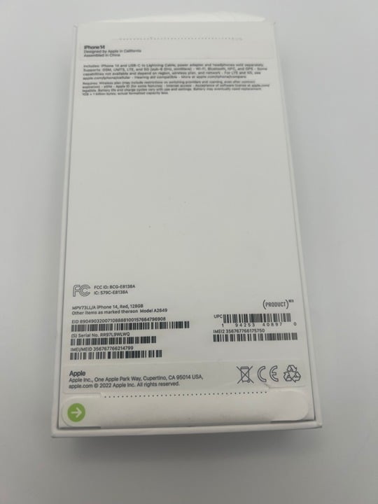 iPhone 14 - 128GB - Red (Unlocked) Brand New 7N36