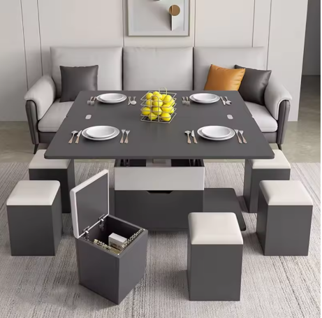 Rectangle Elevator Coffee Table Multifunctional Designer Modern Coffee Table Folding Storage Muebles De Sala Furniture