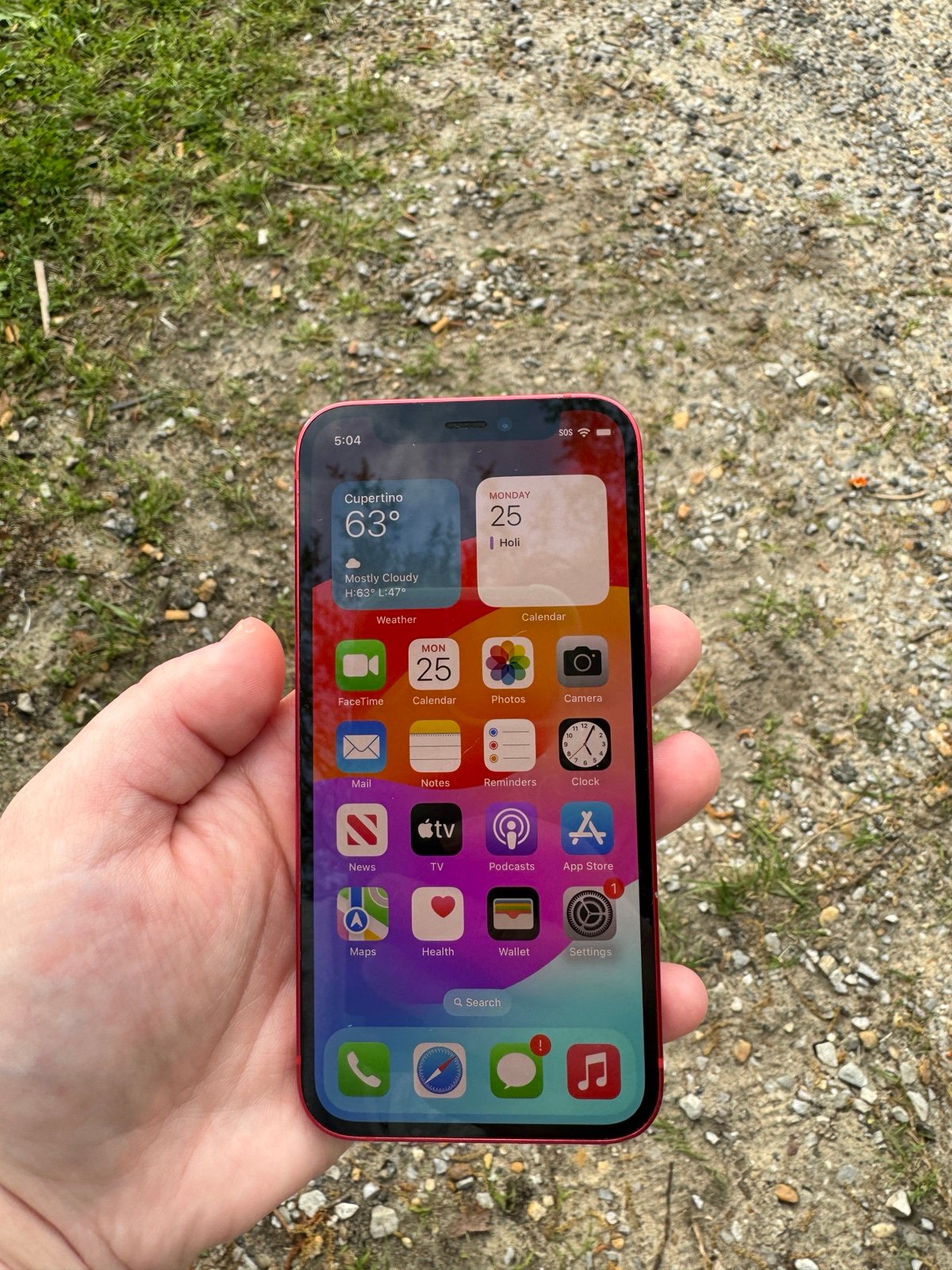 Apple iPhone 12 Mini 64 GB in (Product) Red & Green 2B67