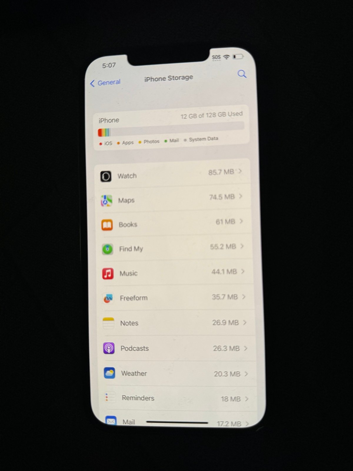 Apple iPhone 12 Pro Max 128 GB Graphite Unlocked 100% Capacity 3C38