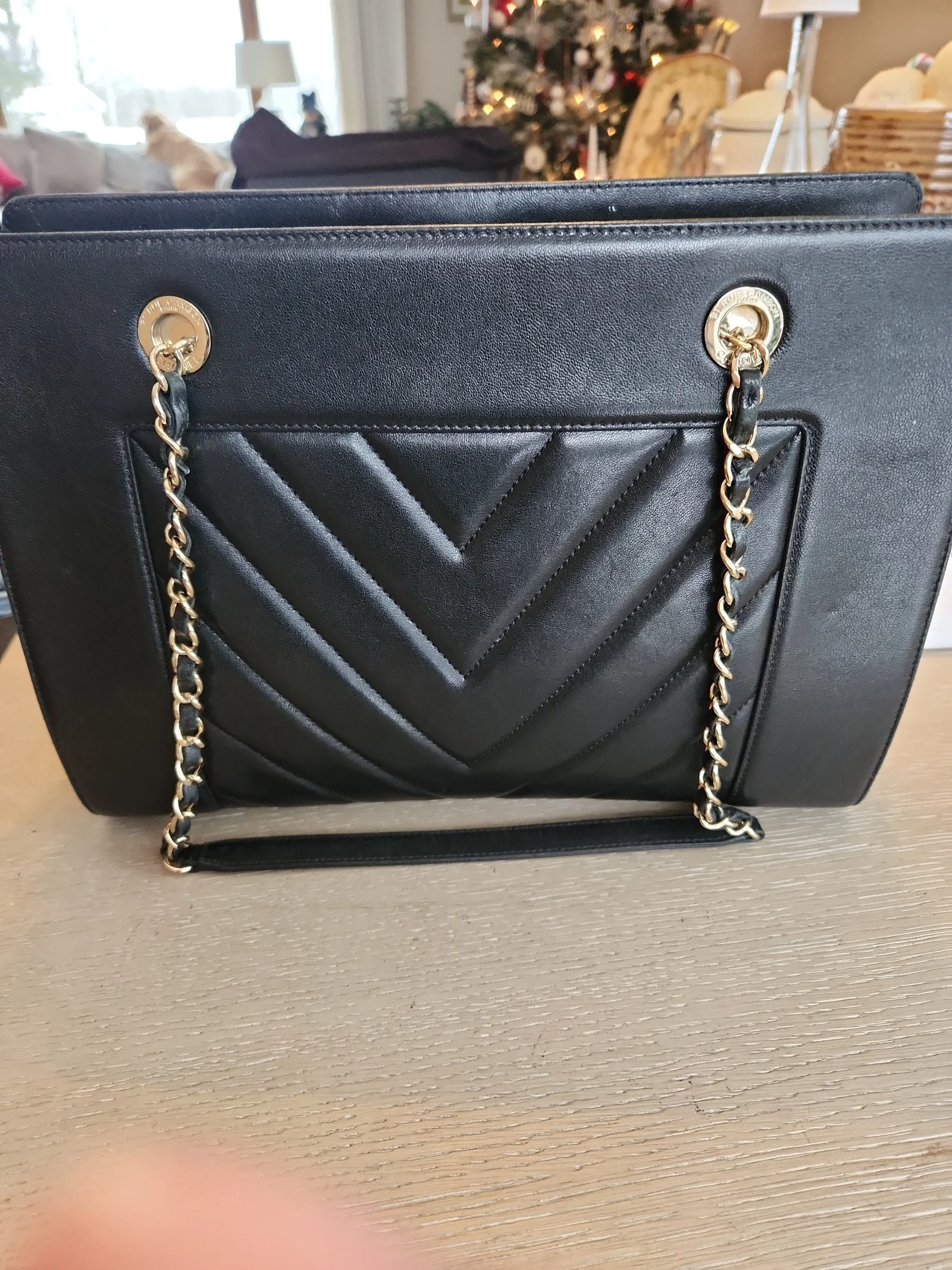 Authentic Chanel Tote Bag Black