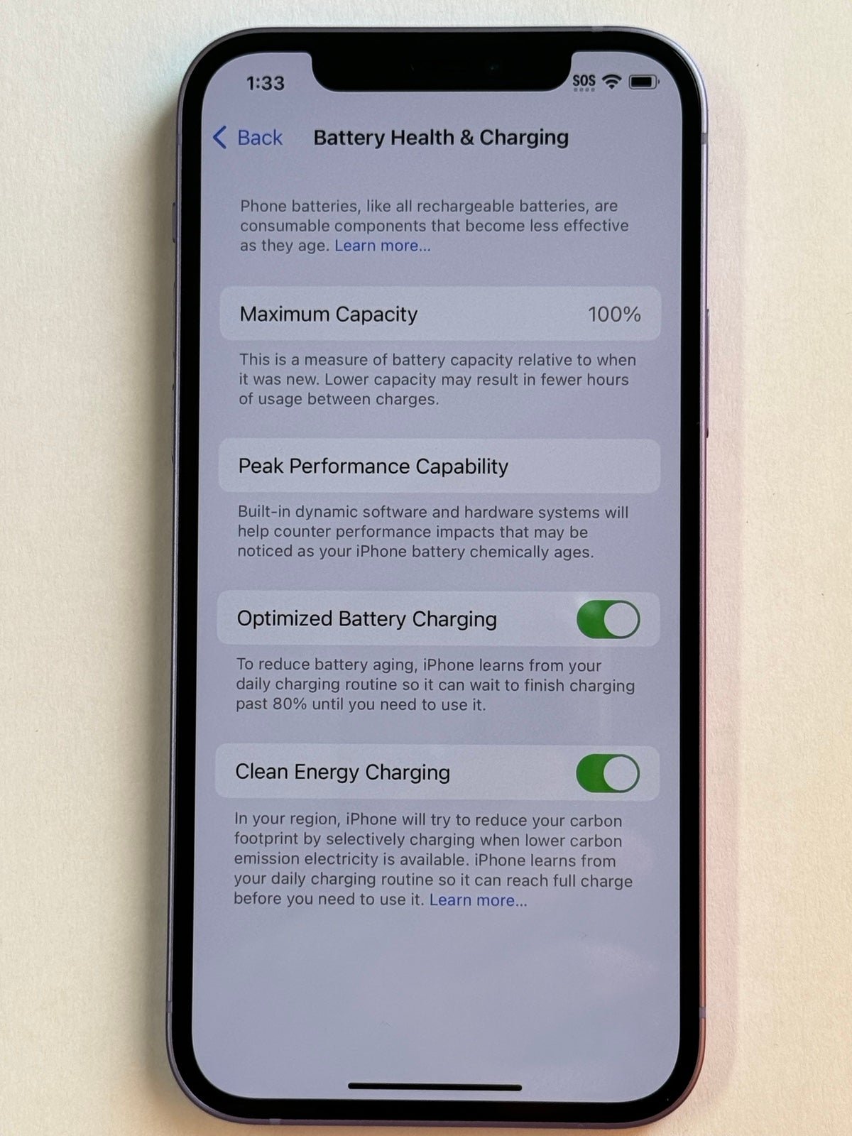 iPhone 12 Purple 64GB Unlocked 7B21