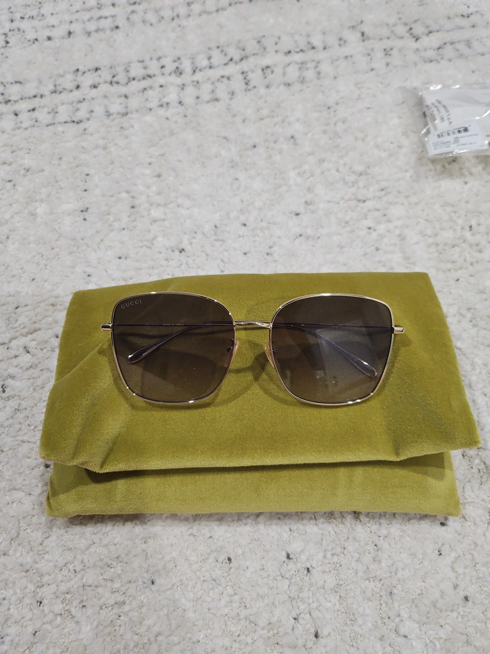 Gucci Blue Heart Charm Sunglasses