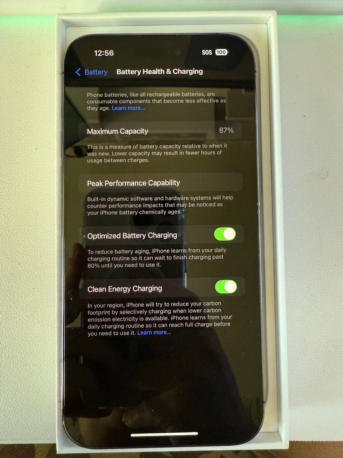 Apple iPhone 14 Pro Max 128 GB in Deep Purple Unlocked 6W58