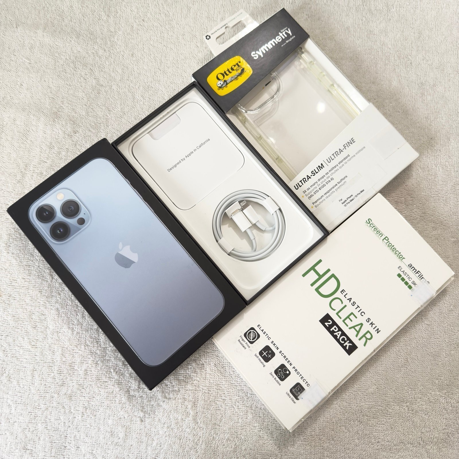 Apple iPhone 13 Pro Max - 256GB - Sierra Blue (Factory Unlocked) 9O13