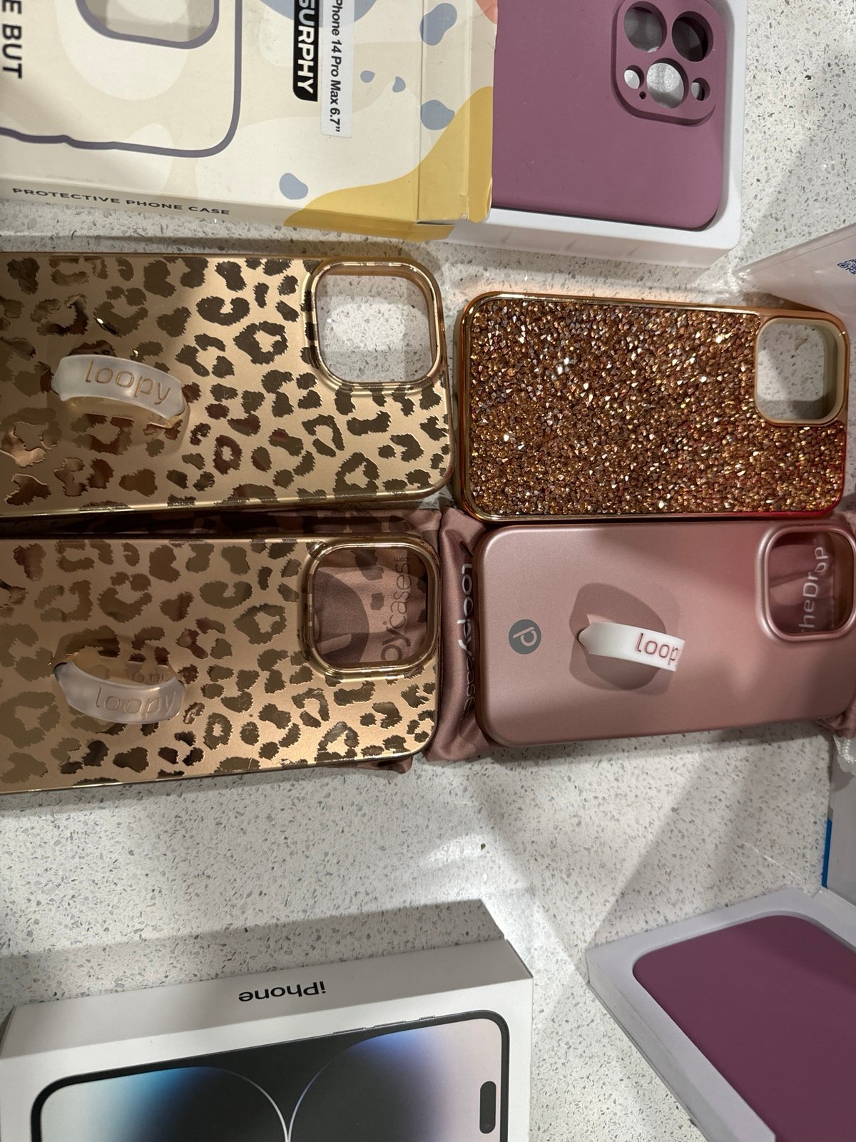 iphone14 pro max phone unlocked 128gb space black with loopy cases 1K67