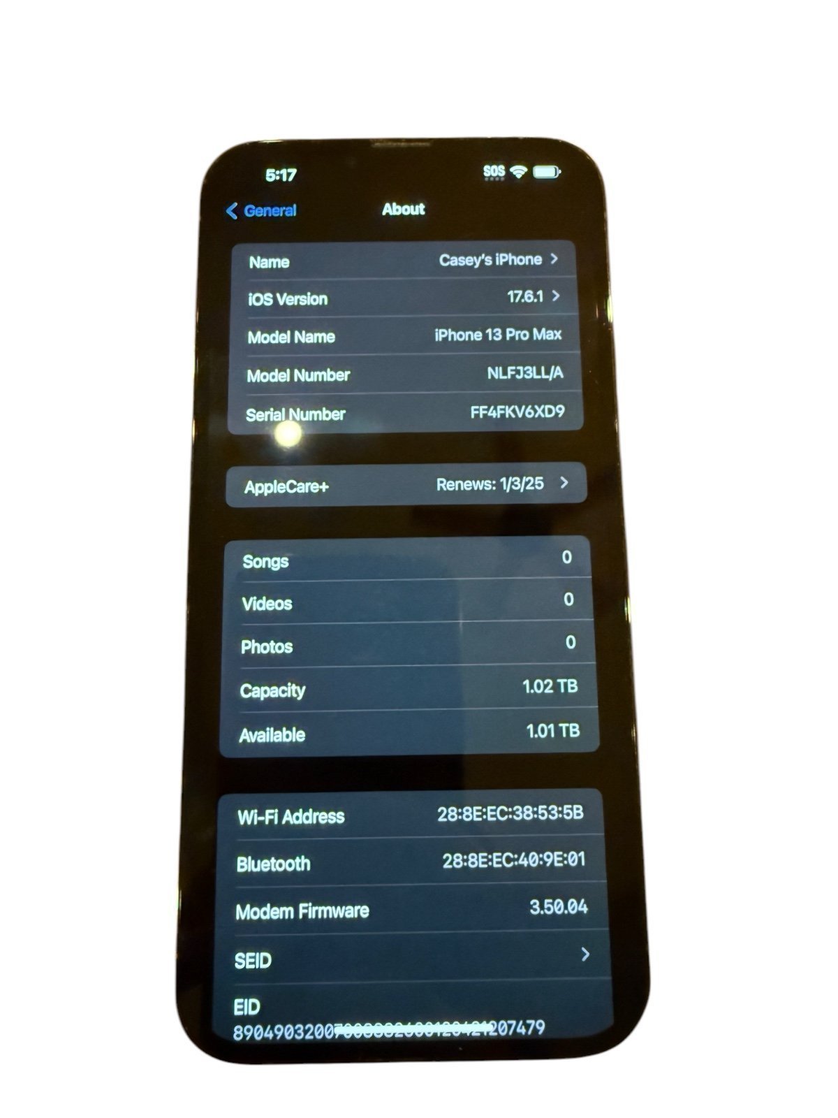 iPhone 13 Pro Max 1TB Unlocked Excellent Condition 7C85