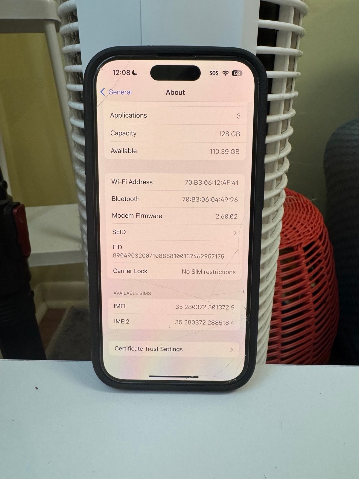 Apple iPhone 14 Pro 128 GB in Silver for Unlocked 5Y33