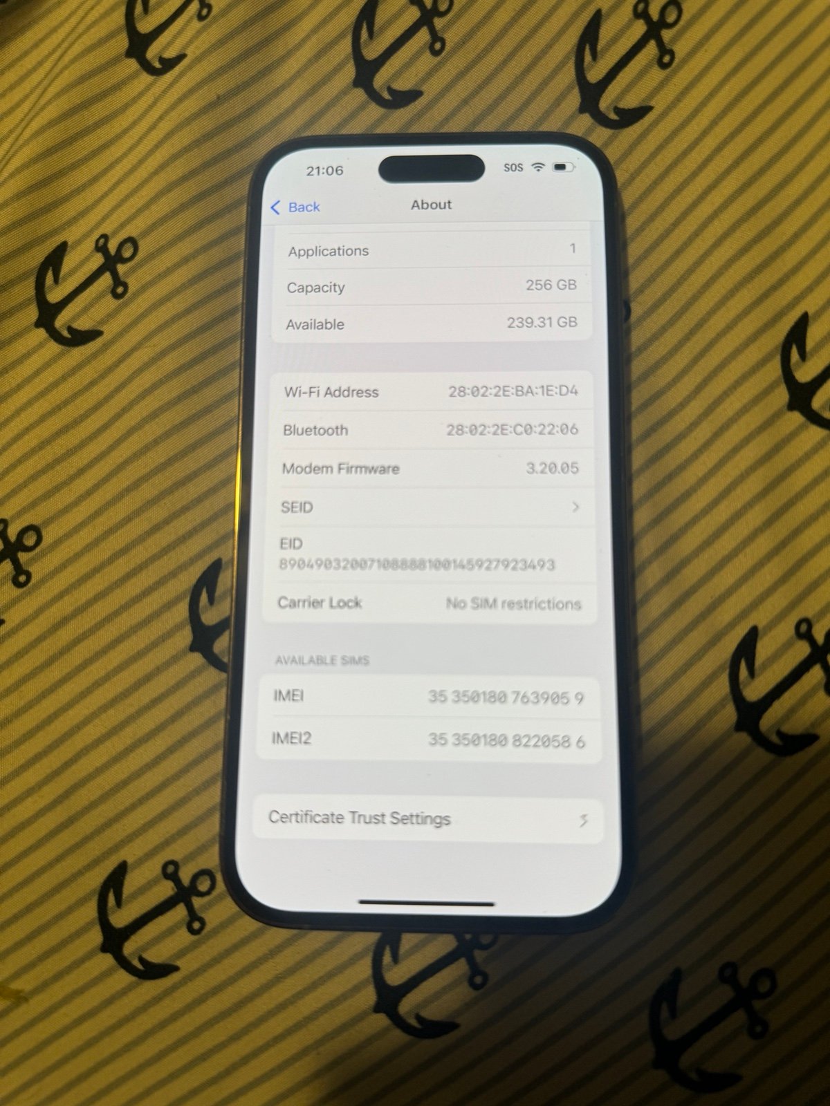iPhone 14 pro 256 gb unlocked with TikTok. 2O75