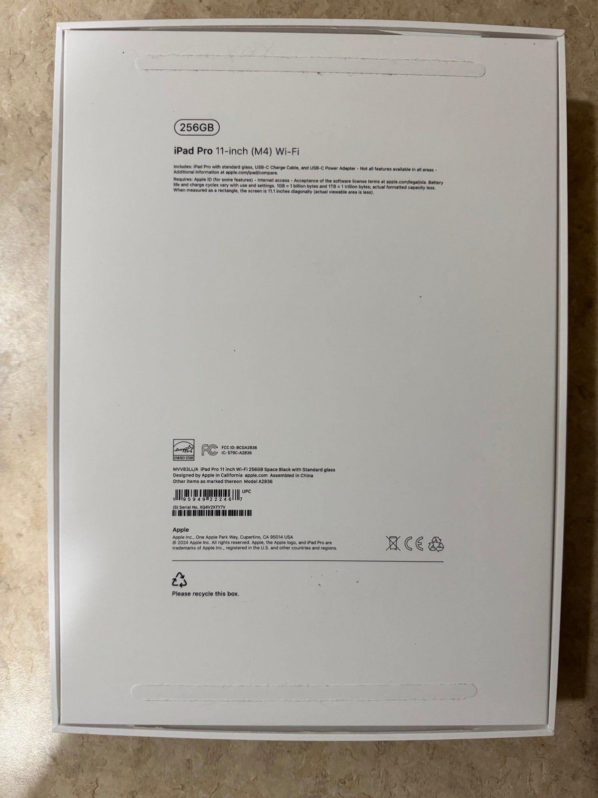 ipad pro 11 inch M4 6N38