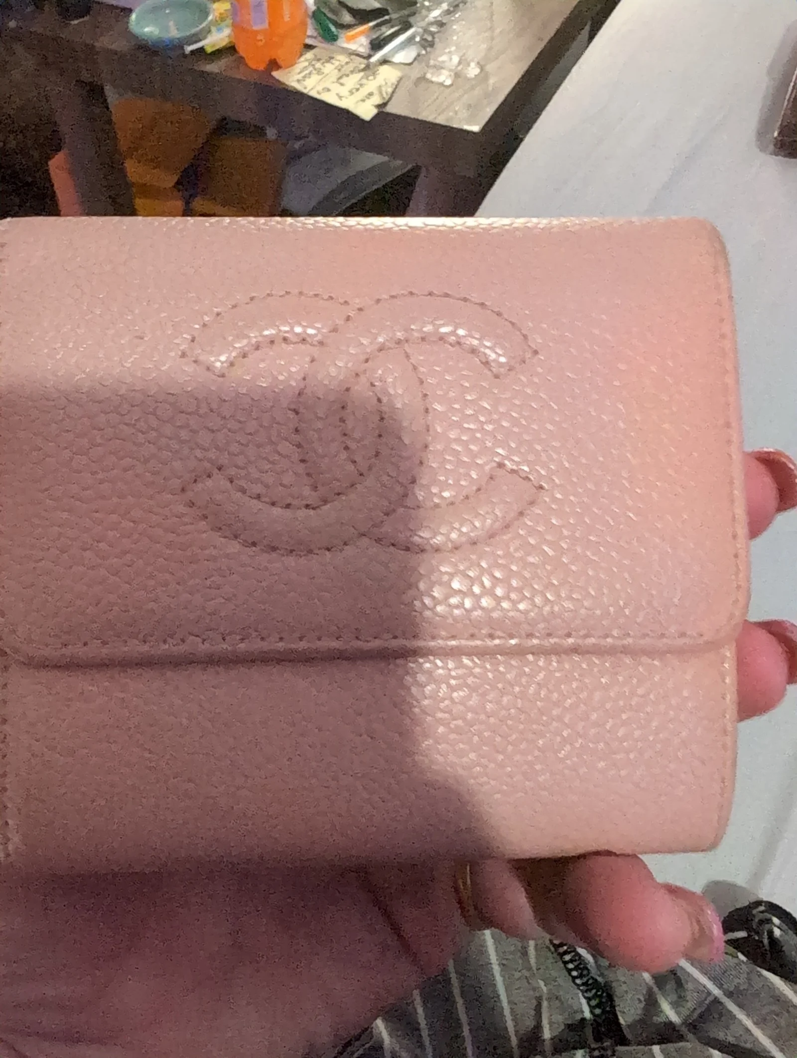 Chanel Caviar Pink Wallet