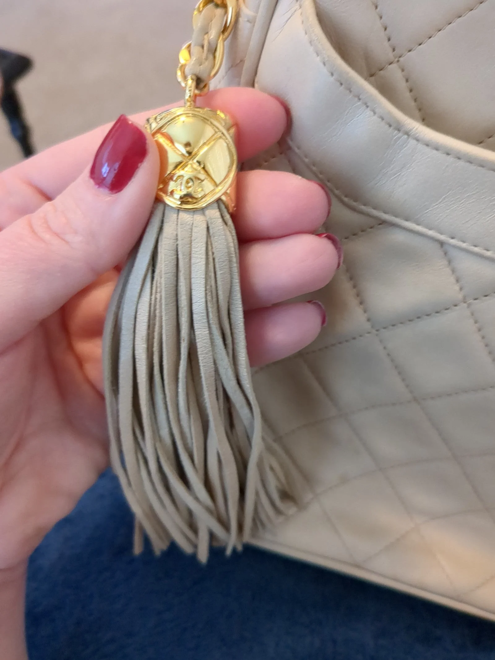 Vintage Chanel Camera bag with tassel