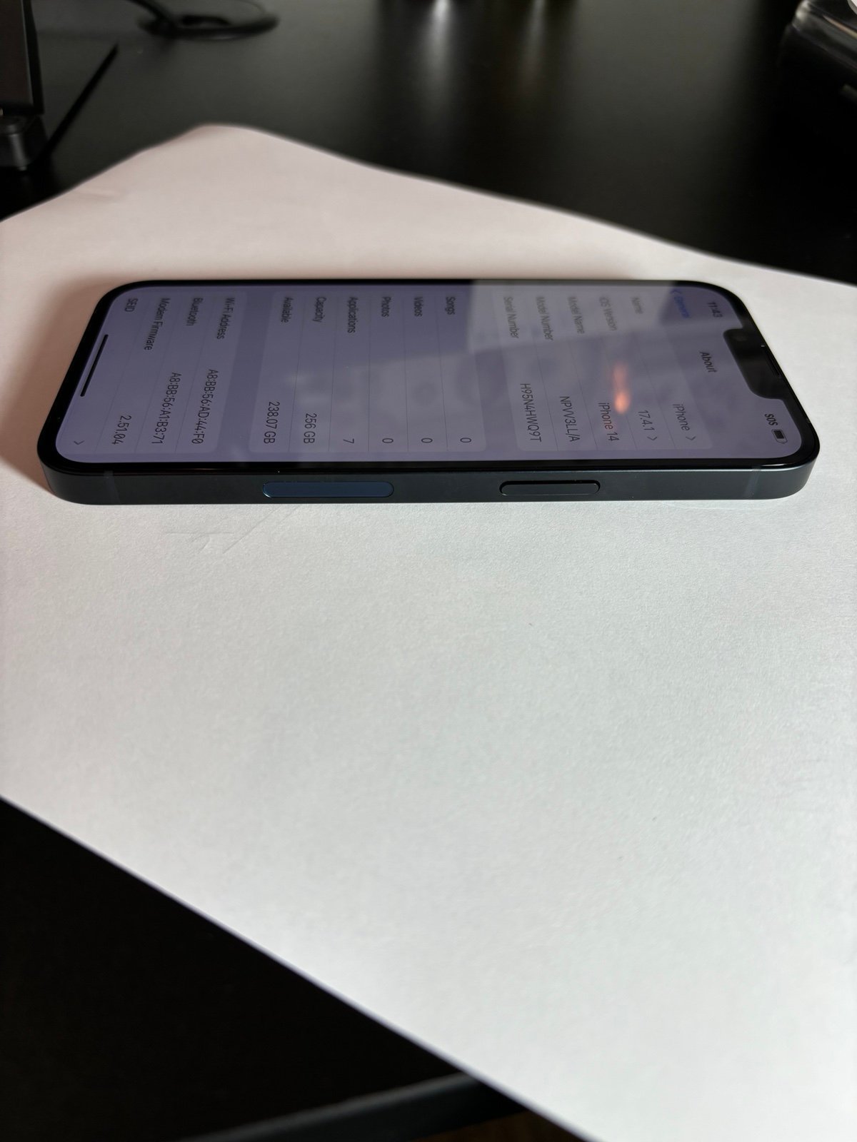 Apple iPhone 14 256gb dark blue (New) 2R56