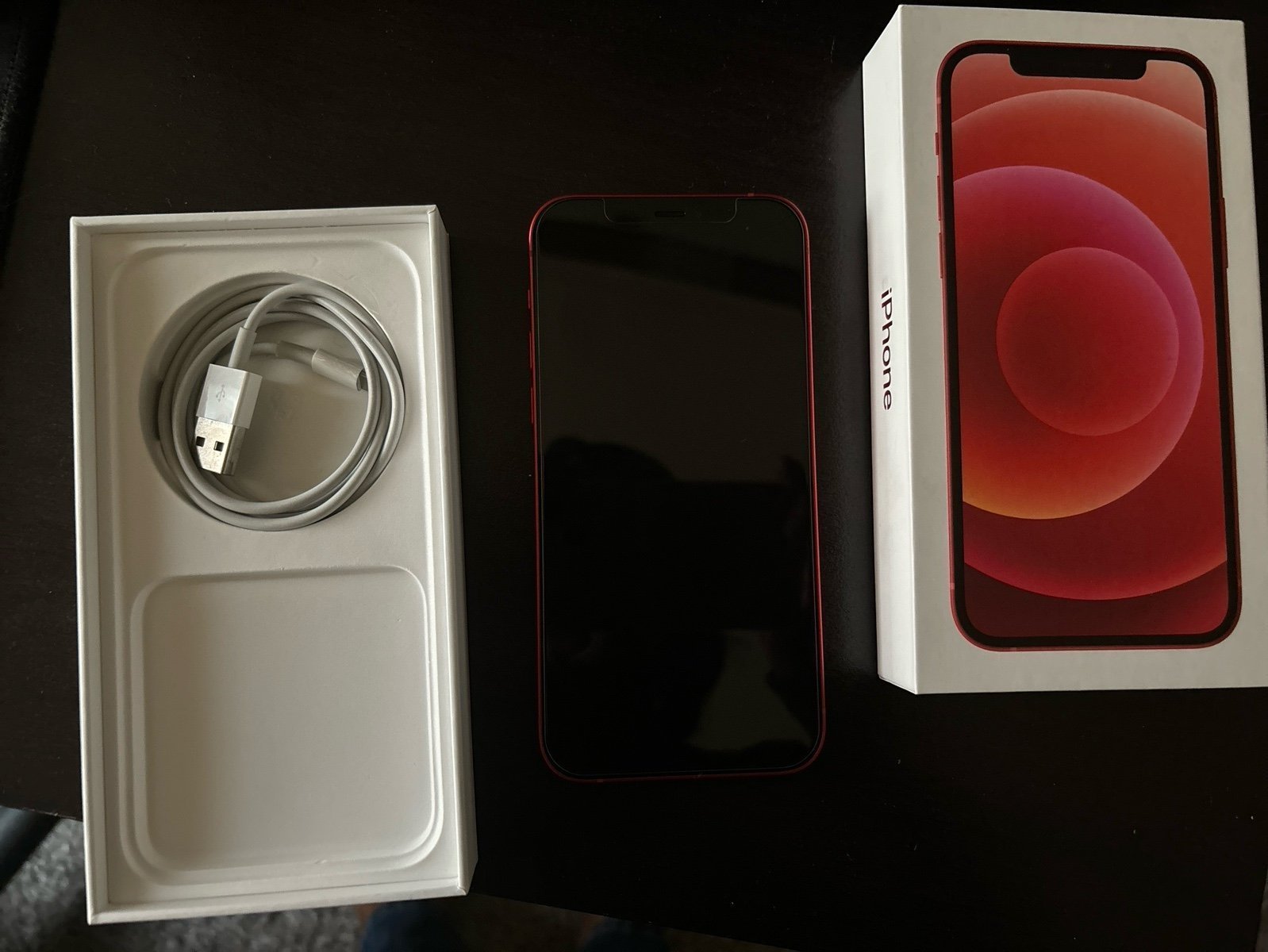 iphone 12 256gb red unlocked gently used 3D35