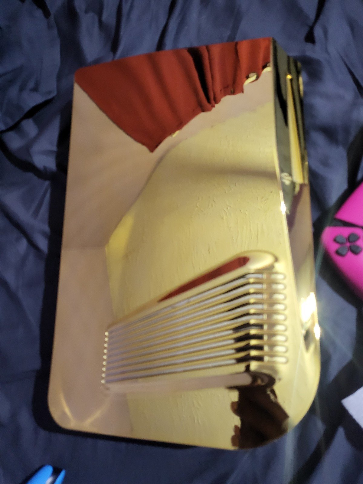 Playstation 5 console gold plates 7E98