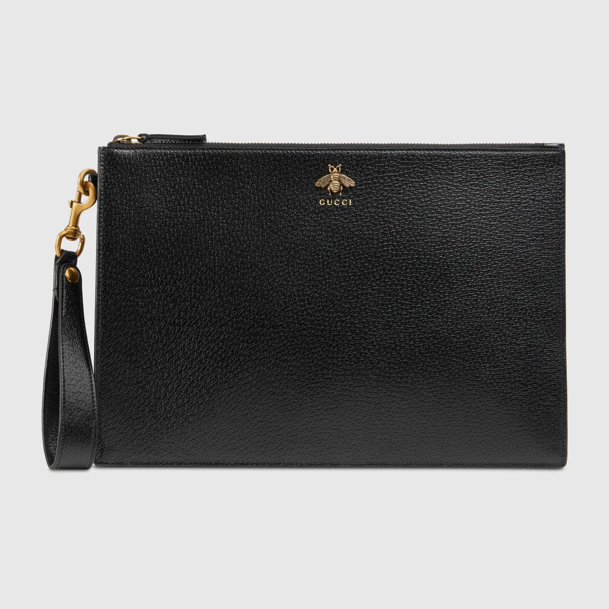Animalier leather pouch