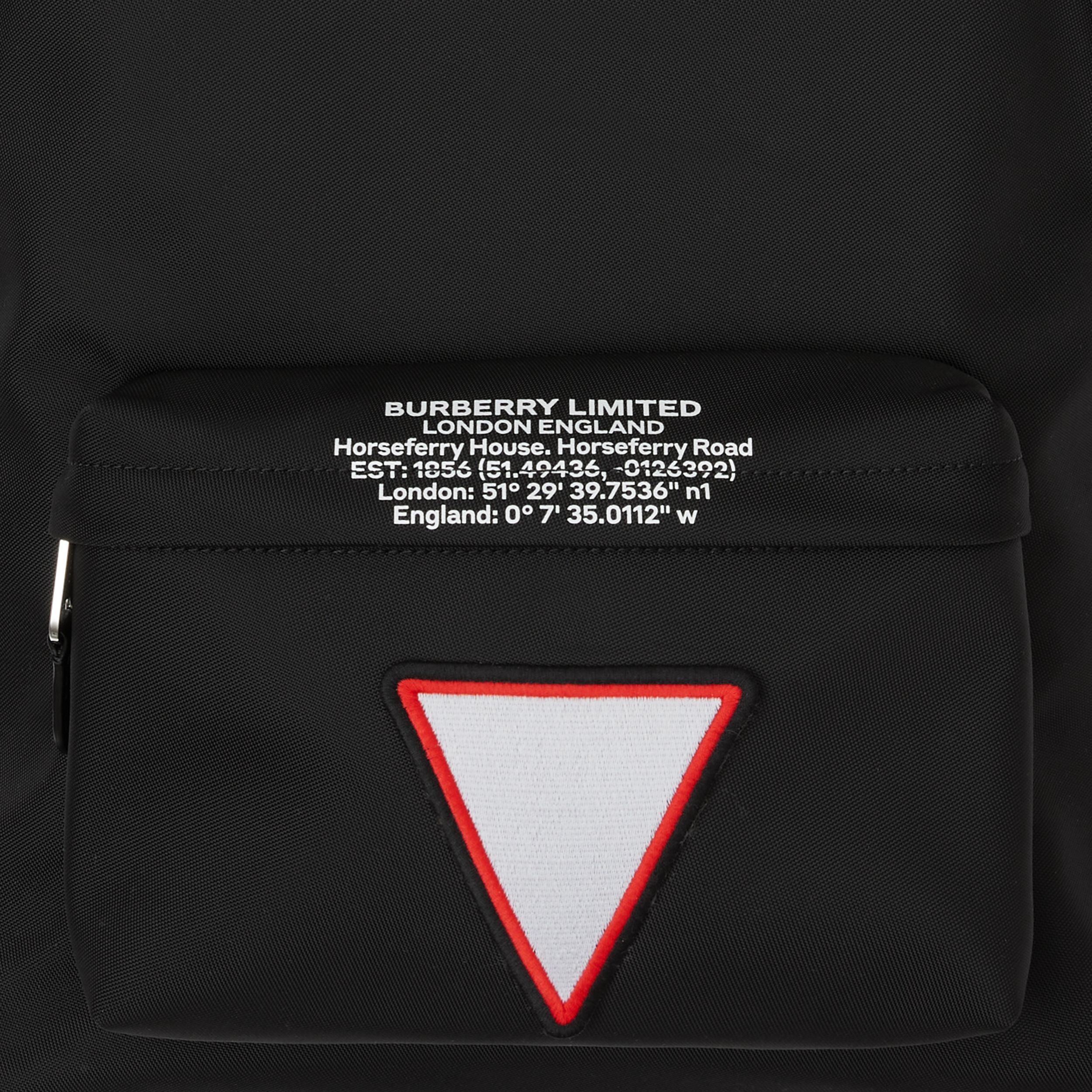 Badge Appliqué Nylon Backpack