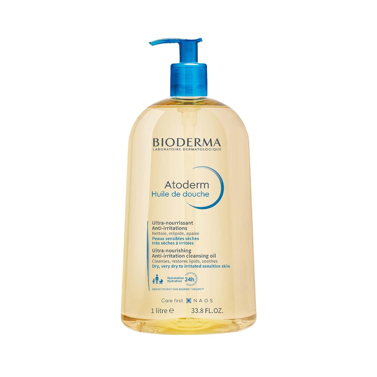 Bioderma Atoderm Shower Oil, Cleansing Oil For Face & Body, Nourishing Cleansing Oil