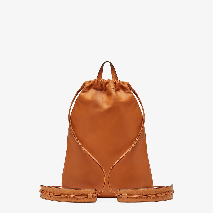 BACKPACK Brown leather backpack